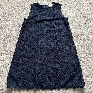 Kate Spade Shore Thing Navy Blue Lace Shift Dress Women's Size 2